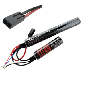 Titan 3000mAh 11.1v Nunchuck Tamiya Airsoft Li Ion Pil - 1156