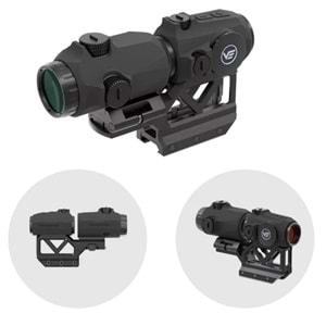 Vector Optics Combo Kit | Maverick Mini Red Dot Nişangah & 3x Magnifier & Entegre Tek Parça Montaj (VOGP-02)