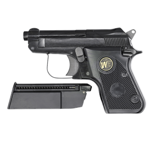 WE-Tech Ultra Compact BERETTA 950 Pocket SIYAH Gas Blowback Airsoft Jartiyer Tabancası