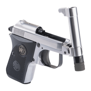 WE-Tech Ultra Compact BERETTA 950 Pocket SILVER Parlak Gümüş Gas Blowback Airsoft Jartiyer Tabancası