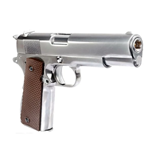 WE COLT 1911 Silver Kahve Kabza GBB Airsoft Tabanca