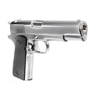 WE COLT 1911 Silver Klasik Siyah Kabza GBB Airsoft Tabanca