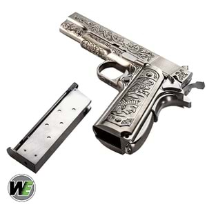 WE Colt 1911 Etched Gravür İşlemeli GBB Airsoft Tabanca