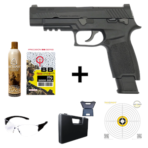 We AEG SIG P320 M17 Green Gas GBB Airsoft Tabanca (F17) Seti