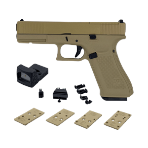 WE GLOCK G17 TAN GEN5 MOS RMR Ayaklı GBB Airsoft Tabanca Seti