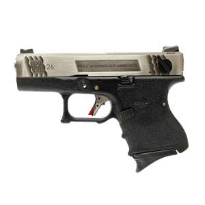WE GLOCK26 G26 FullAuto T7 GBB Airsoft Tabanca Seti-Silver