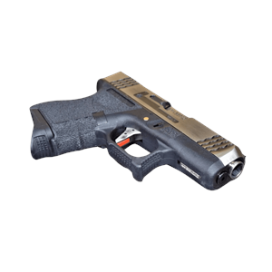 WE GLOCK26 G26 FullAuto T7 GBB Airsoft Tabanca Seti-Silver