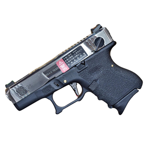 WE GLOCK26 G26 FullAuto T7 GBB Airsoft Tabanca Silver Kızak / Silver Namlu / Siyah Gövde