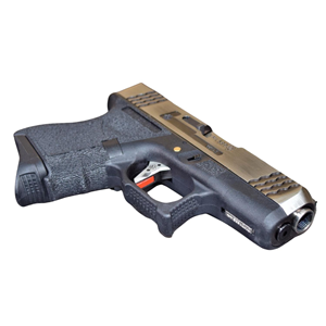 WE GLOCK26 G26 FullAuto T7 GBB Airsoft Tabanca Silver Kızak / Silver Namlu / Siyah Gövde