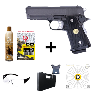 WE Hi-Capa 1938A 3.8'' Full Metal GBB Airsoft Tabanca Seti