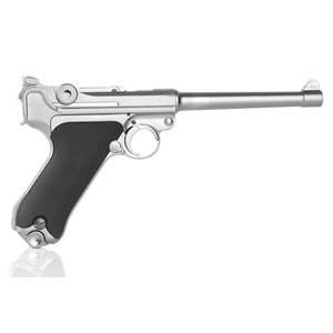 WE P08 Luger 6 Silver GBB Airsoft Tabanca