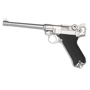WE P08 Luger 6 Silver GBB Airsoft Tabanca