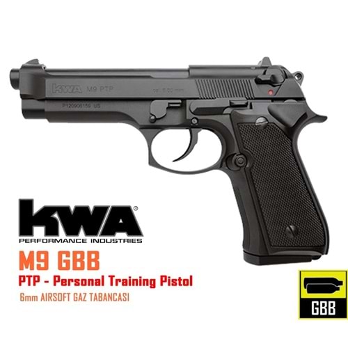 KWA M9 PTP GBB Training Pistol AIRSOFT TABANCA