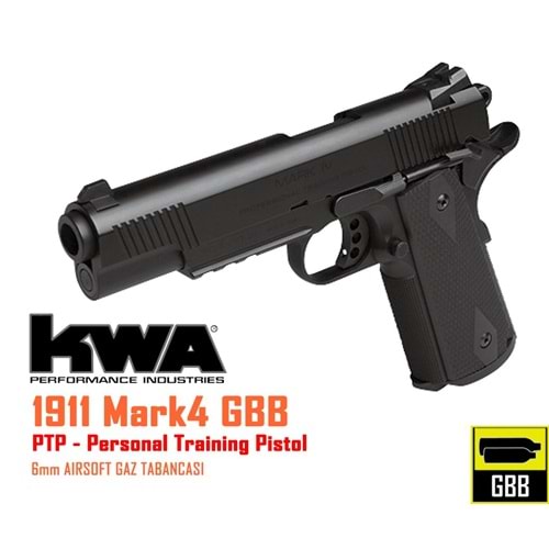 KWA 1911 MARK IV PTP Black AIRSOFT TABANCA