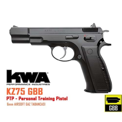 KWA KZ75 NS2 PTP Airsoft Tabanca (CZ75 MODEL)