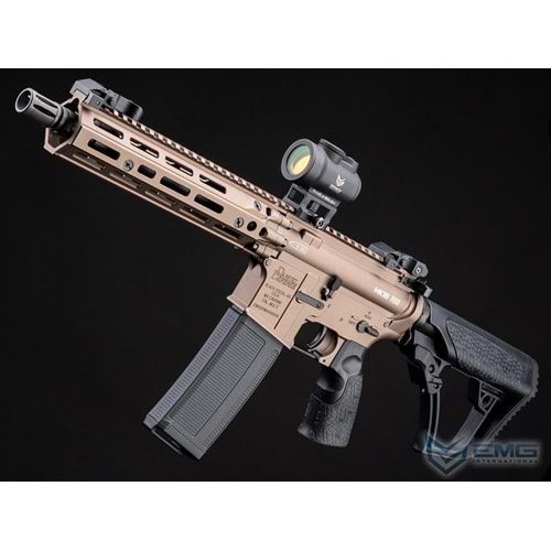 EMG HELIOS Daniel Defense Lisanslı MK18 RIII DESERT Airsoft AEG Tüfeği, CYMA Platinum QBS