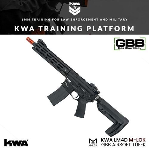 KWA LM4D MLOK GAS Blowback AIRSOFT TRAINING RIFLE