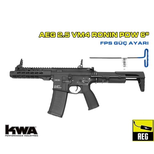 KWA VM4 RONIN 6 PDW AEG 2.5 AIRSOFT TÜFEK