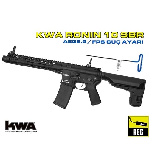KWA VM4 RONIN 10 SBR FPS AYARLI AEG AIRSOFT TÜFEK