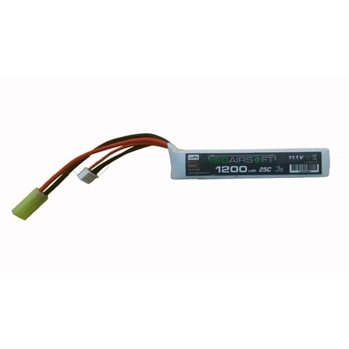 ISG 11.1V TEK PARCA MINISTICK TAMIYA 1200MAH 25C AİRSOFT LIPO PIL