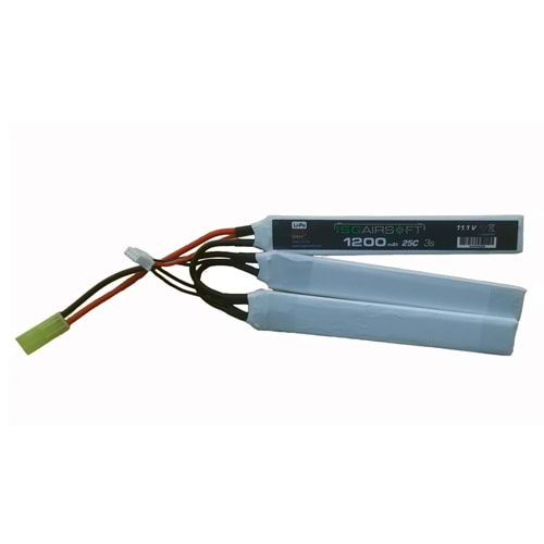 ISG 11.1V 3YAPRAK TAMIYA 1200MAH 25C AIRSOFT LIPO PIL
