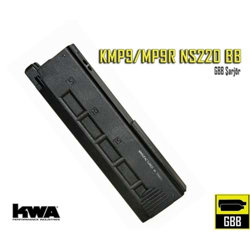 KWA KMP9/MP9R NS2 20 BB GBB YEDEK ŞARJÖR