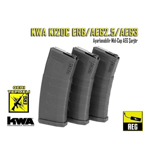 KWA K120C 30/120 AYARLI ERG/AEG2.5/AEG3 MIDCAP YEDEK ŞARJÖR