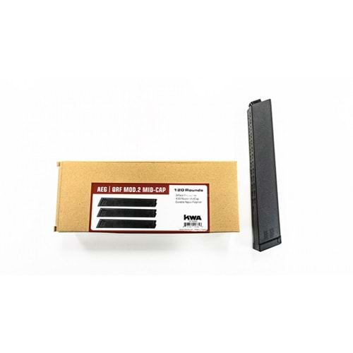 KWA QRF MOD2 MIDCAP 120BB Airsoft Şarjör Siyah