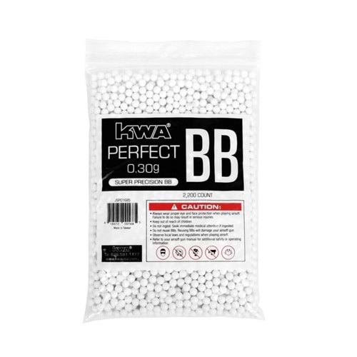 KWA 0.30G PERFECT BB Airsoft Mermi 2200 Adet