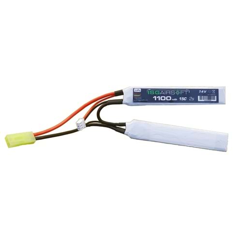 ISG 7.4V 2 YAPRAK TAMIYA 1100MAH 15C AİRSOFT LIPO PIL