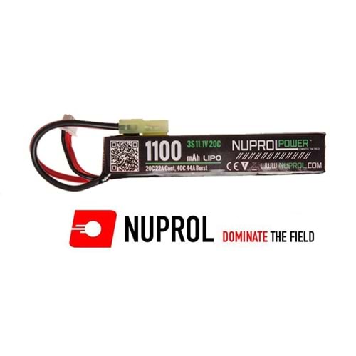 NP POWER 1100MAH 11.1V LIPO 20C STICK TYPE (8055)