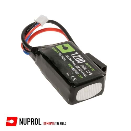 NUPROL 7.4v 1200mAh LiPo Dipçik/PEQ Tipi Pil