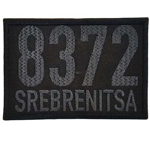 8372 SREBRENİTSA PATCH – BLACK