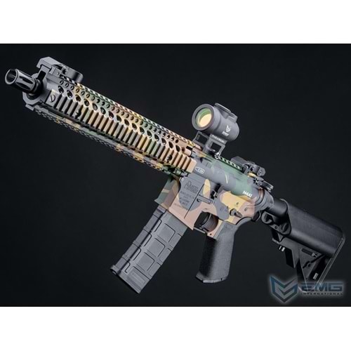 EMG Daniel Defense Lisanslı DDM4A1 WOODLAND Airsoft AEG Tüfeği, CYMA Platinum QBS
