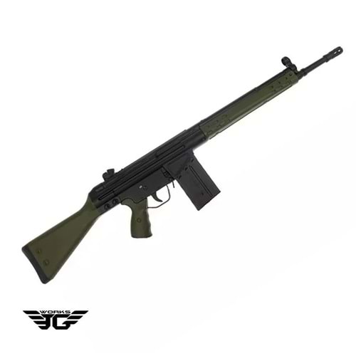 JG T3-K3 G3 Full Size Airsoft AEG Sniper Tüfek - OD Yeşil