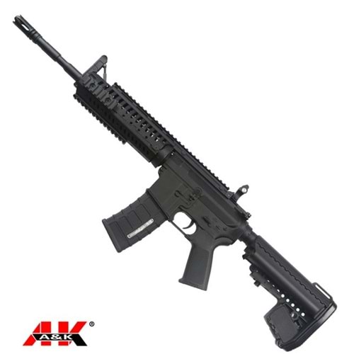 AK 13.5'' VLTOR Style CASV M4 Carbine AEG Airsoft Tüfek - Siyah