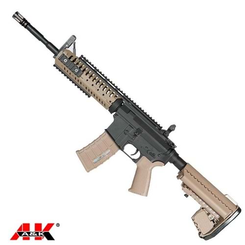 AK 13.5'' VLTOR Style CASV M4 Carbine AEG Airsoft Tüfek - Tan