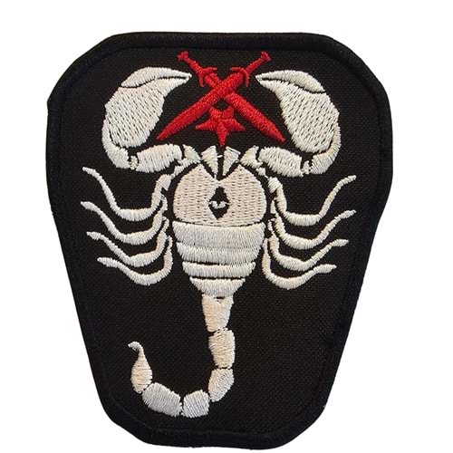 ÇAPRAZ KILIÇLI AKREP PATCH - BLACK