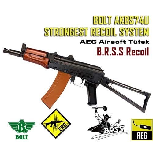 AKS74U Strongest Recoil System BRSS AEG Airsoft Tüfek