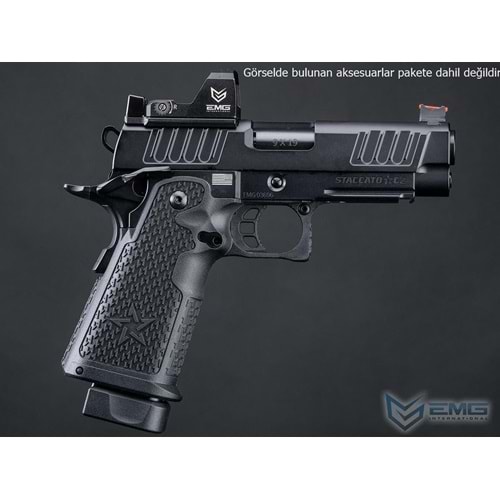 Army Helios Staccato Licensed C2 Compact 2011 GBB Pistol with RMR Cut Tabanca