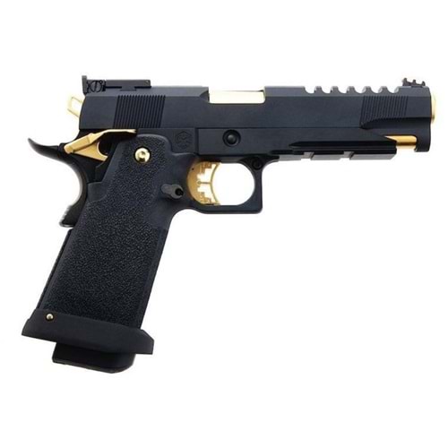 AW HX2701 5.1 Hi-Capa SLIDECUT GBB Airsoft Tabanca ( Black/Gold )