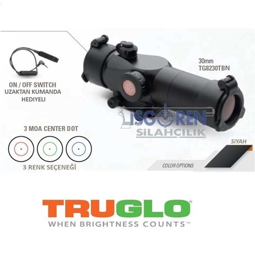3RENK REDDOT TRUGLO TG8230TBN 30mm Siyah 3MOA nişangah