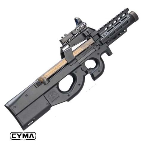 CYMA P90 RIS RAYLI AIRSOFT AEG TUFEK - SIYAH CM060J
