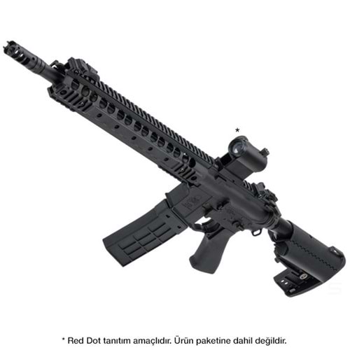 CYMA Sport 13'' UX Modüler Kundaklı Full Metal M4 AEG Airsoft Tüfek - Siyah