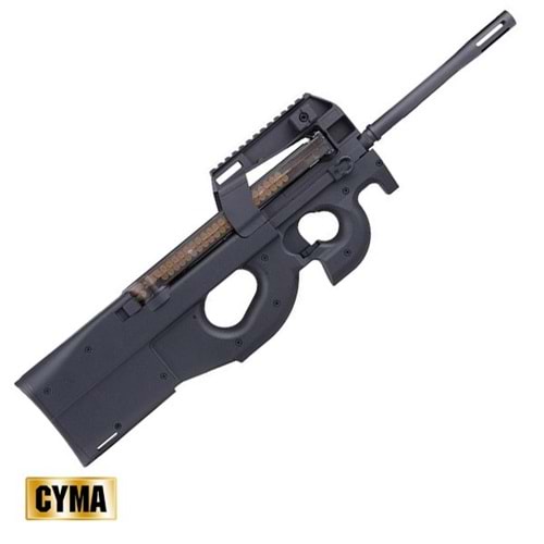 CYMA P90 Uzun Namlu Airsoft AEG Tüfek -Siyah CM060
