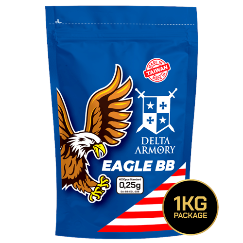 Delta Armory 0.25g AIRSOFT BB 4000Adet EAGLE Serisi (DA-BB-EGL-025)