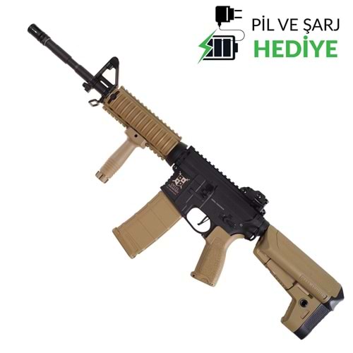 Delta Armory M4 AR15 RIS Charlie PiL ŞARJ SET Airsoft Tüfek Siyah/TAN DA-C03-HT