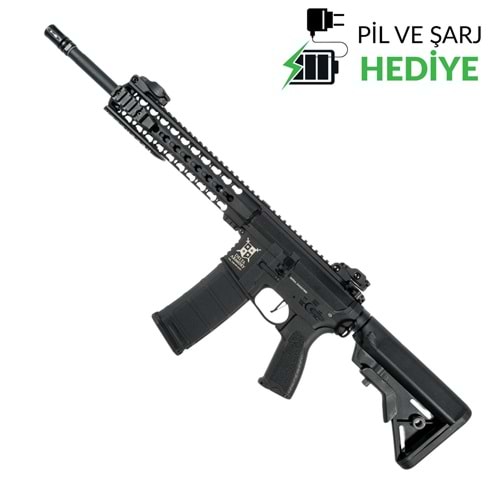 Delta Armory M4 AR15 KeyMod 10'' Charlie PiL ŞARJ SET Airsoft Tüfek Siyah DA-C04