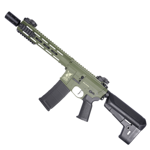 Delta Armory M4 AR15 M-LOK SilentOps 10'' Charlie HAKİ Airsoft Tüfek SET DA-C11-OLV