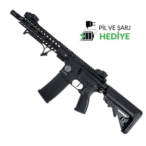 Delta Armory Grand Power M4 AR15 10'' M-Lok ALPHA Siyah AEG Airsoft Tüfek / Pil Şarj Setli